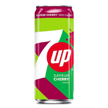 7up Zero Cherry 33cL x24-Otisdrinks