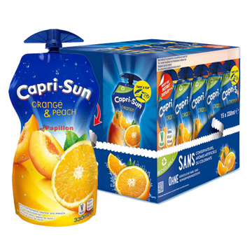 CapriSun orange & peach 33cL x15